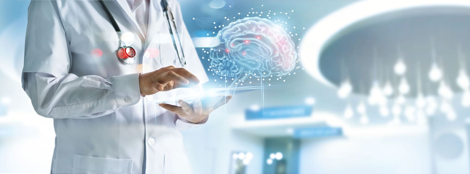 An older adult taking the Aromha Brain Health Test at a kitchen table